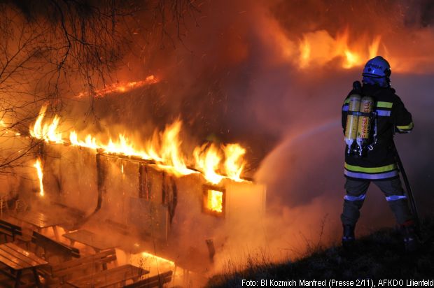 Brand Gaststätte Holzbau