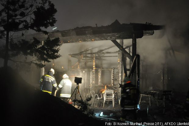 Brand Gaststätte Holzbau