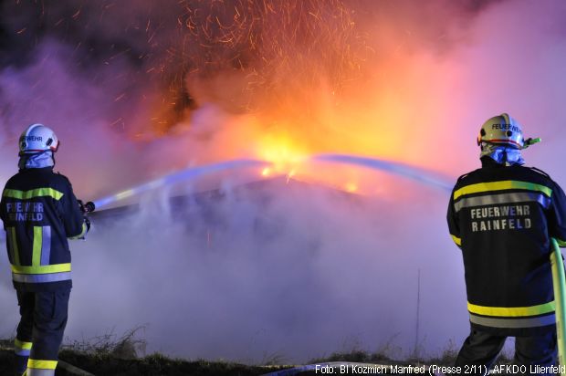 Brand Gaststätte Holzbau