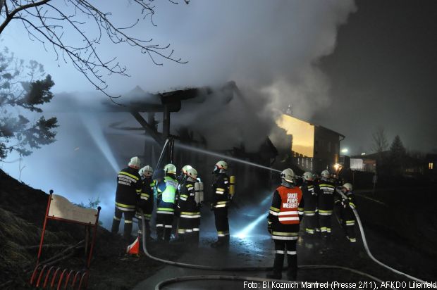 Brand Gaststätte Holzbau