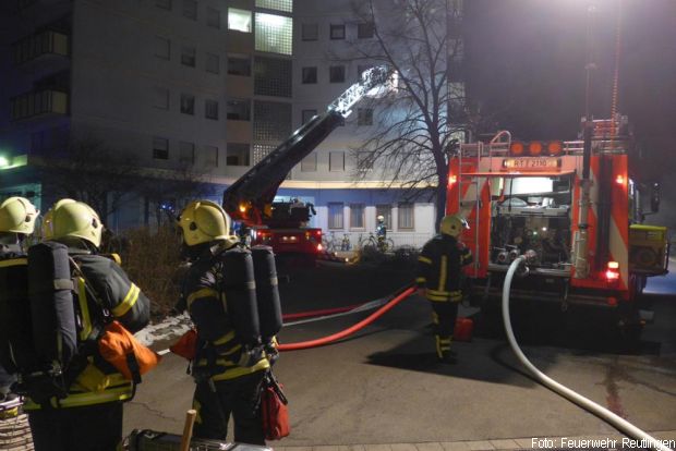 Feuer Tiefgarage Reutlingen