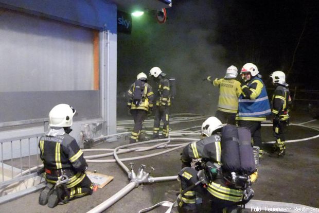 Feuer Tiefgarage Reutlingen