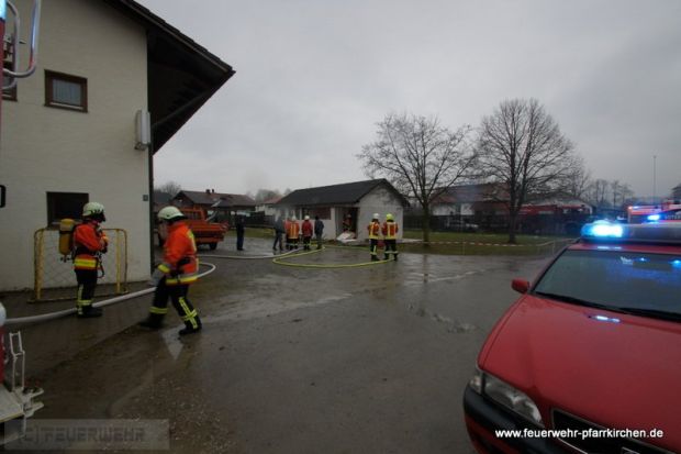 Explosion Propangasflasche Feuerwehr