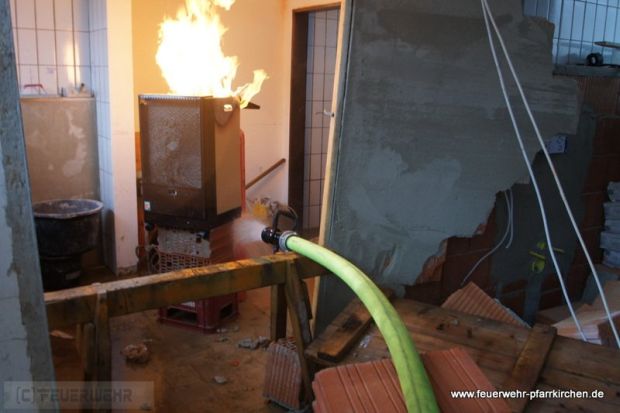 Explosion Propangasflasche Feuerwehr