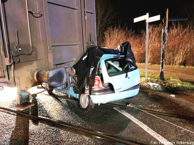 Unfall Zug Auto