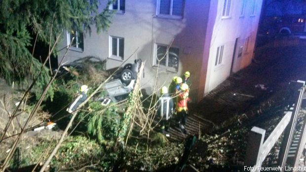 Unfall Feuerwehr Landshut