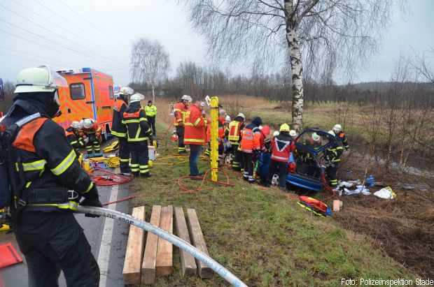 Seitenlage Pkw Verkehrsunfall