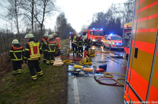 Seitenlage Pkw Verkehrsunfall
