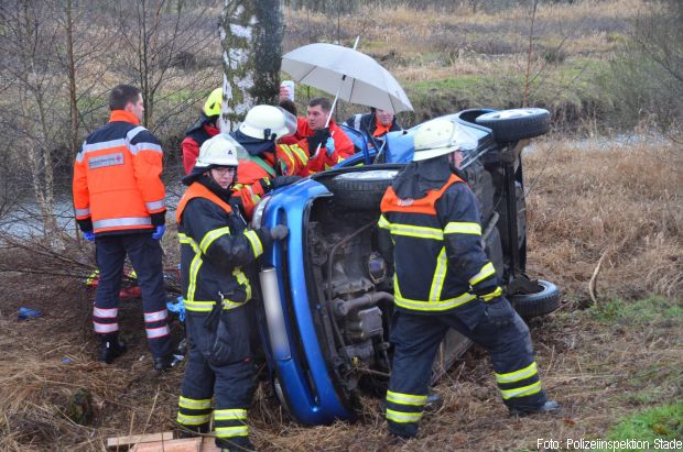Seitenlage Pkw Verkehrsunfall
