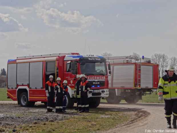 Feuer Biogasanlage Feuerwehr