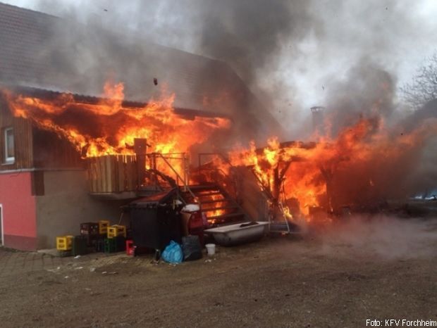 Großbrand Gaststätte Forchheim