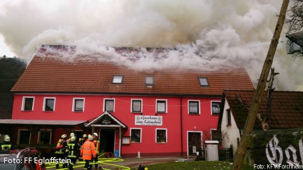 Großbrand Gaststätte Forchheim