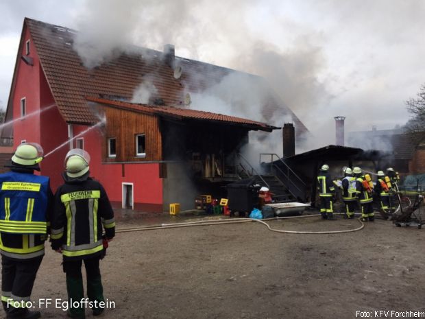 Großbrand Gaststätte Forchheim