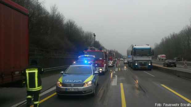 Feuerlöscher Autobahn Brand
