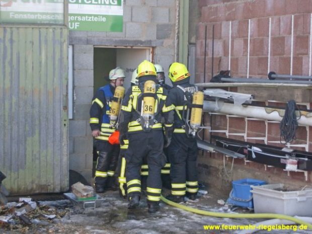 Feuer in Recyclingbetrieb