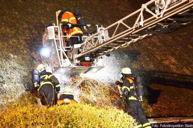 Reetdach Feuer Brand