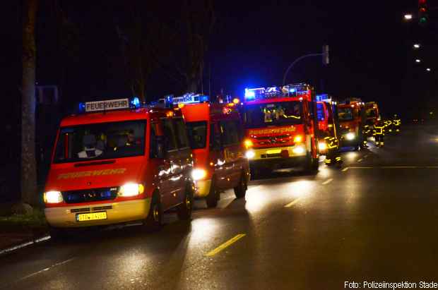 Reetdach Feuer Brand