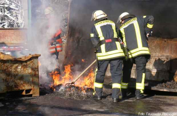 Brand Metallspäne Feuer