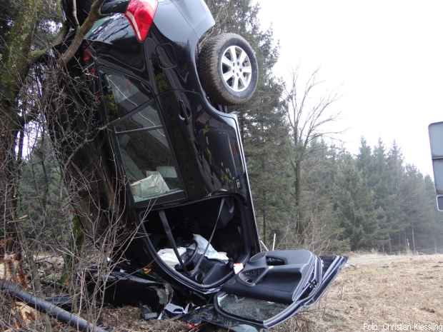 Spanngurt Sicherung Unfallfahrzeug