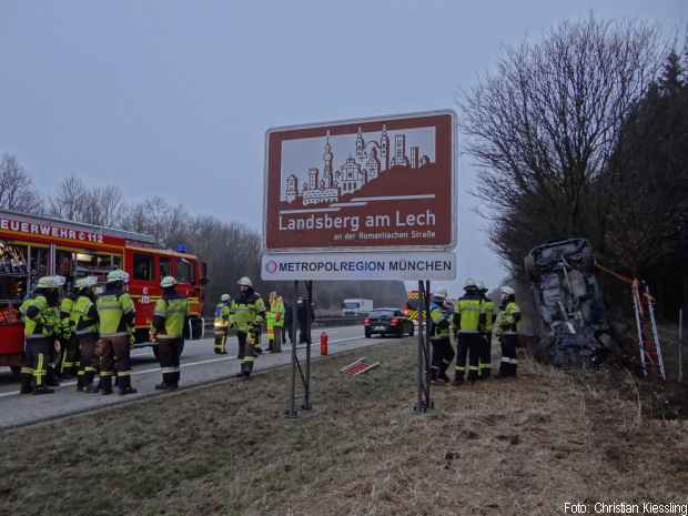 Spanngurt Sicherung Unfallfahrzeug