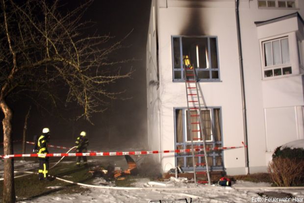 Zimmerbrand Feuerwehr Haar