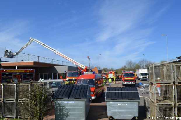 Behindertenwerkstätte Brand Feuerwehr