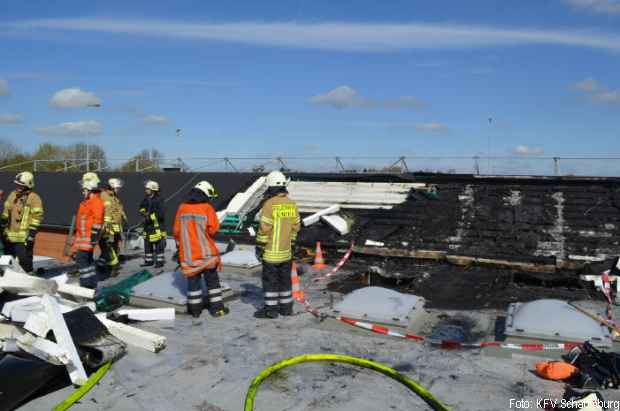 Behindertenwerkstätte Brand Feuerwehr