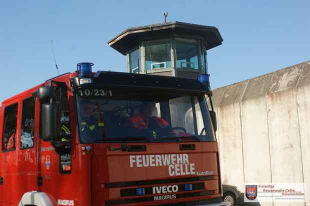 Gefängnis Brand Feuerwehr