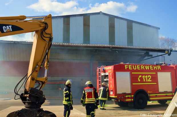 Brand Papierballen Nordhorn