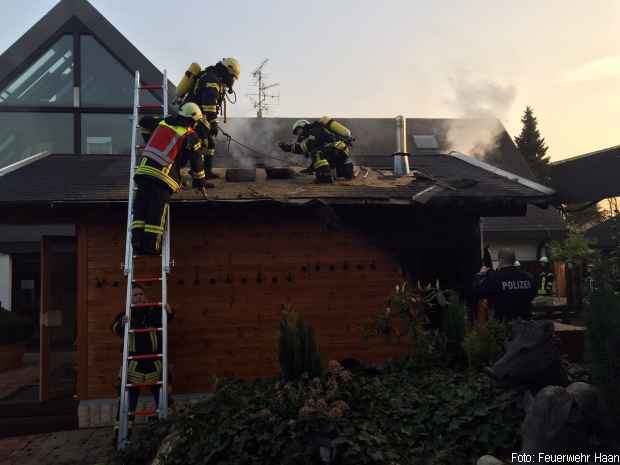 Saunabrand Feuerwehr Haan