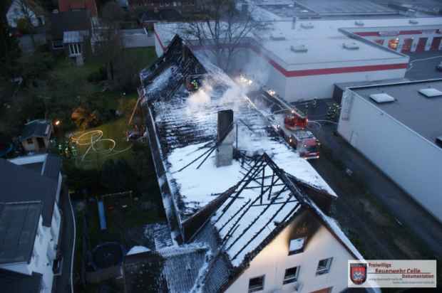 Dachstuhlbrand Vollbrand Celle