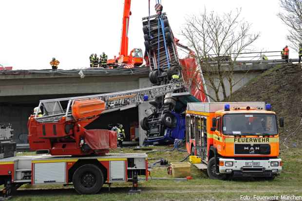 LKW Unfall Feuerwehrkan