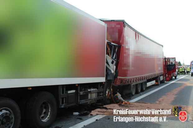 Lkw Unfall Autobahn