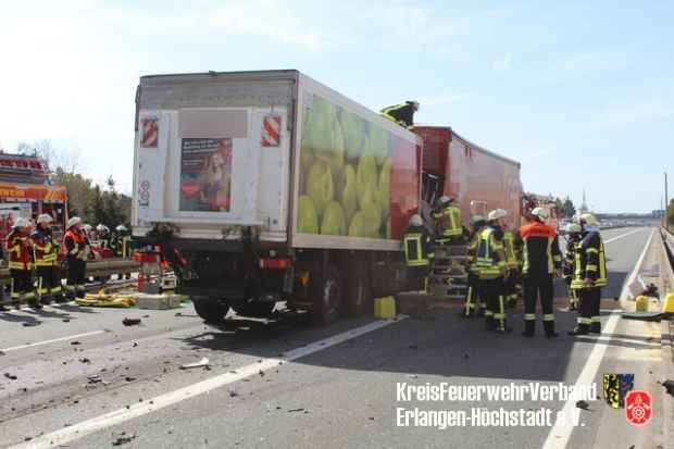 Lkw Unfall Autobahn