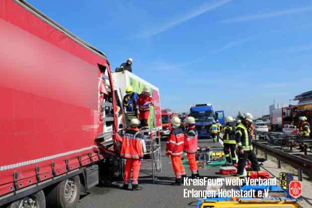 Lkw Unfall Autobahn