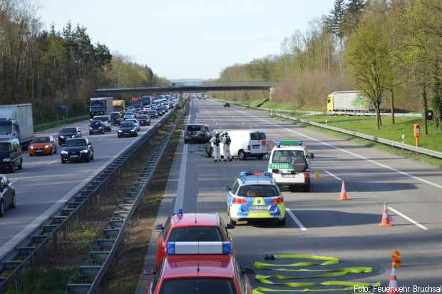 Strahlenschutz Einsatz Autobahn