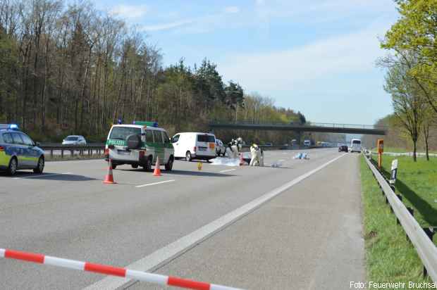 Strahlenschutz Einsatz Autobahn