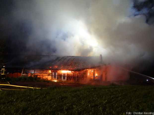 Brand Reitanlage Großbrand