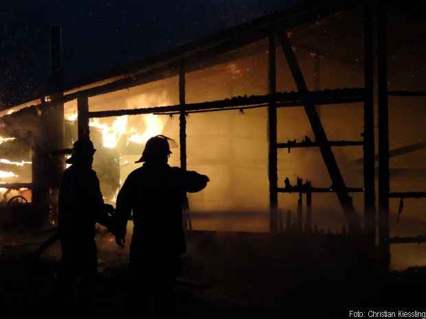Brand Reitanlage Großbrand
