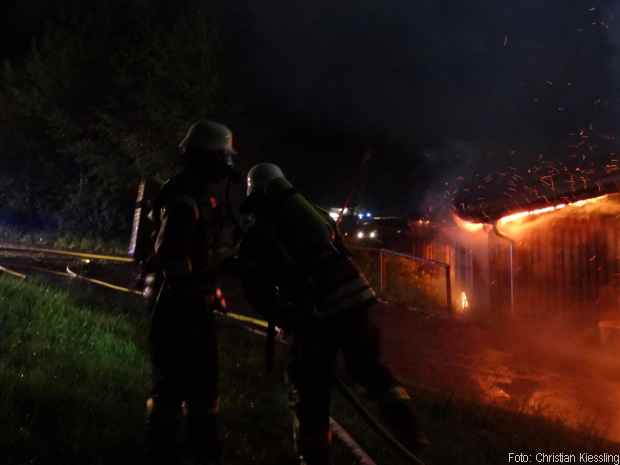 Brand Reitanlage Großbrand