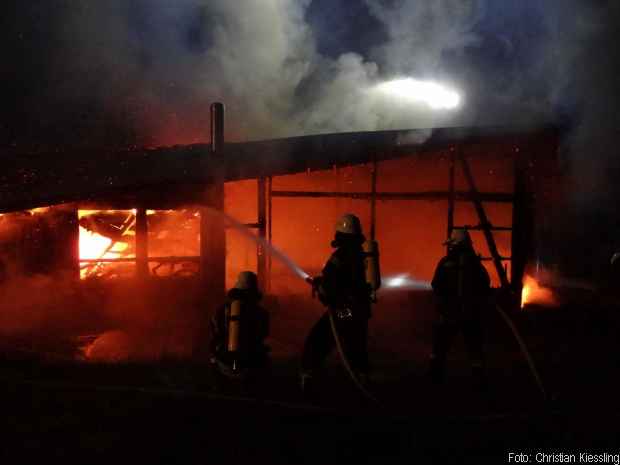Brand Reitanlage Großbrand