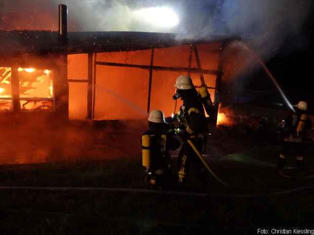 Brand Reitanlage Großbrand