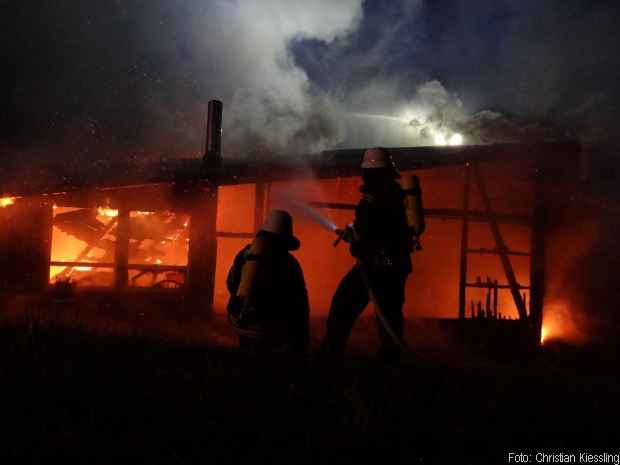 Brand Reitanlage Großbrand