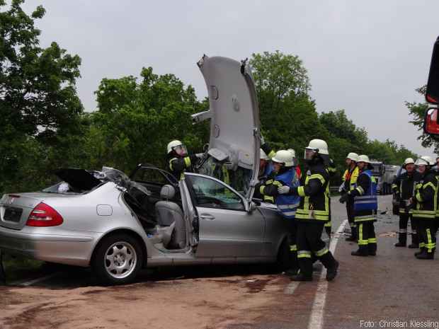Unfall Auto Feuerwehr
