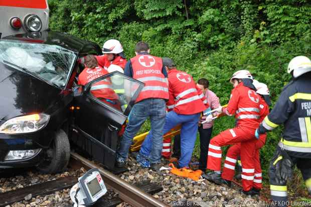 Zug Unfall Pkw