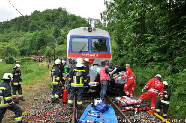 Zug Unfall Pkw