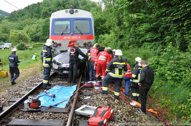 Zug Unfall Pkw