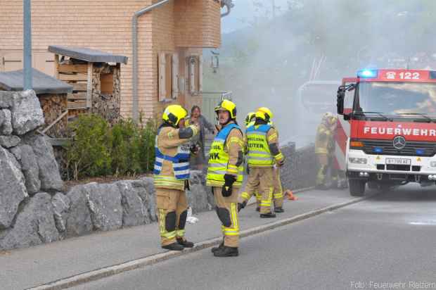 Training Feuerwehr Riezlern