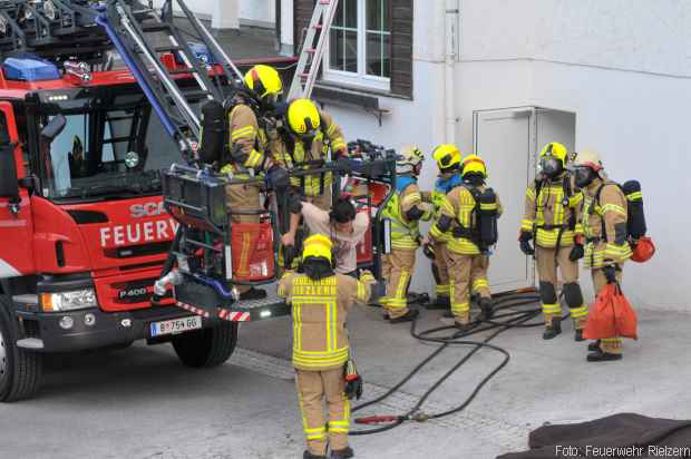 Training Feuerwehr Riezlern