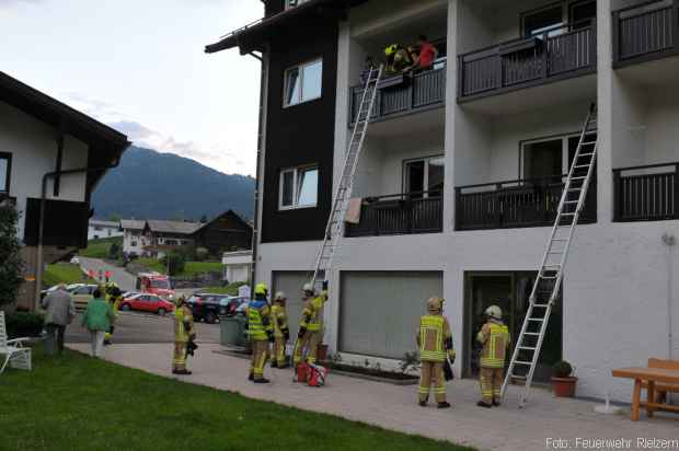 Training Feuerwehr Riezlern